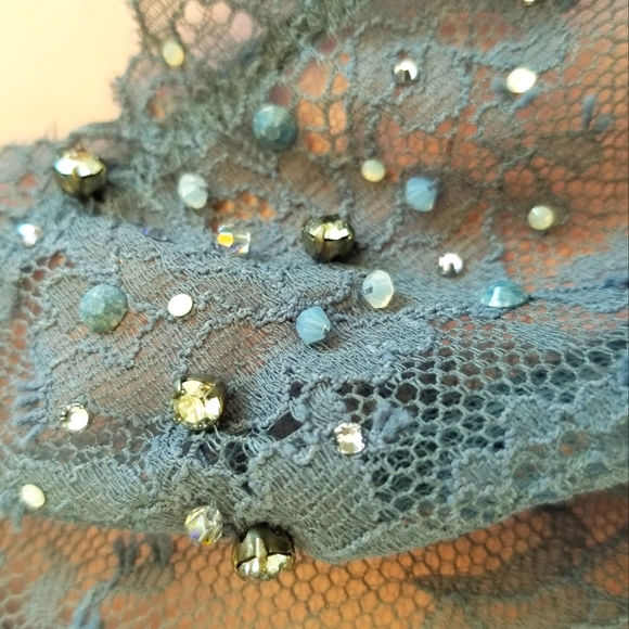 Victoria's Secret Vintage Designer Collection Black Label Rhinestone Crystal Bra - Picture 12 of 15